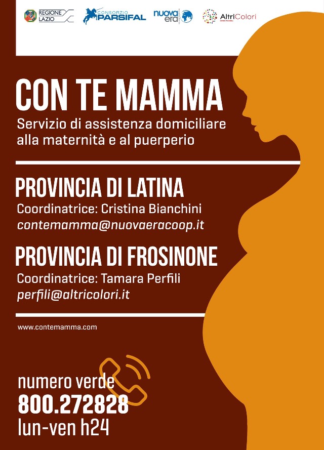 Locandina Con te mamma (Province di Latina e Frosinone) min